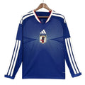 Camisa Futebol Manga Longa Japão I 2026 Torcedor Azul Masculina