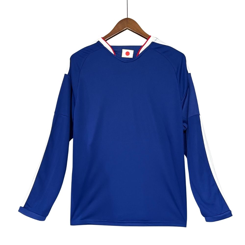 Camisa Futebol Manga Longa Japão I 2026 Torcedor Azul Masculina