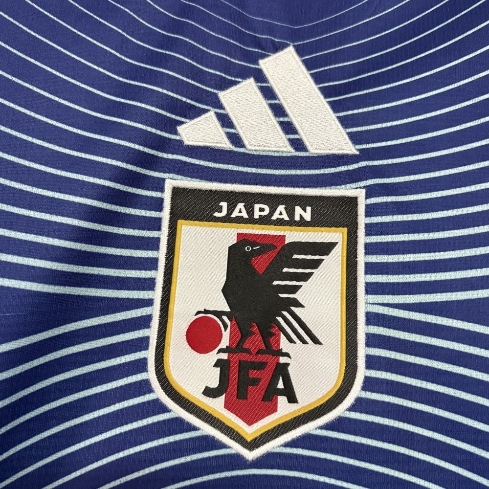 Camisa Futebol Manga Longa Japão I 2026 Torcedor Azul Masculina