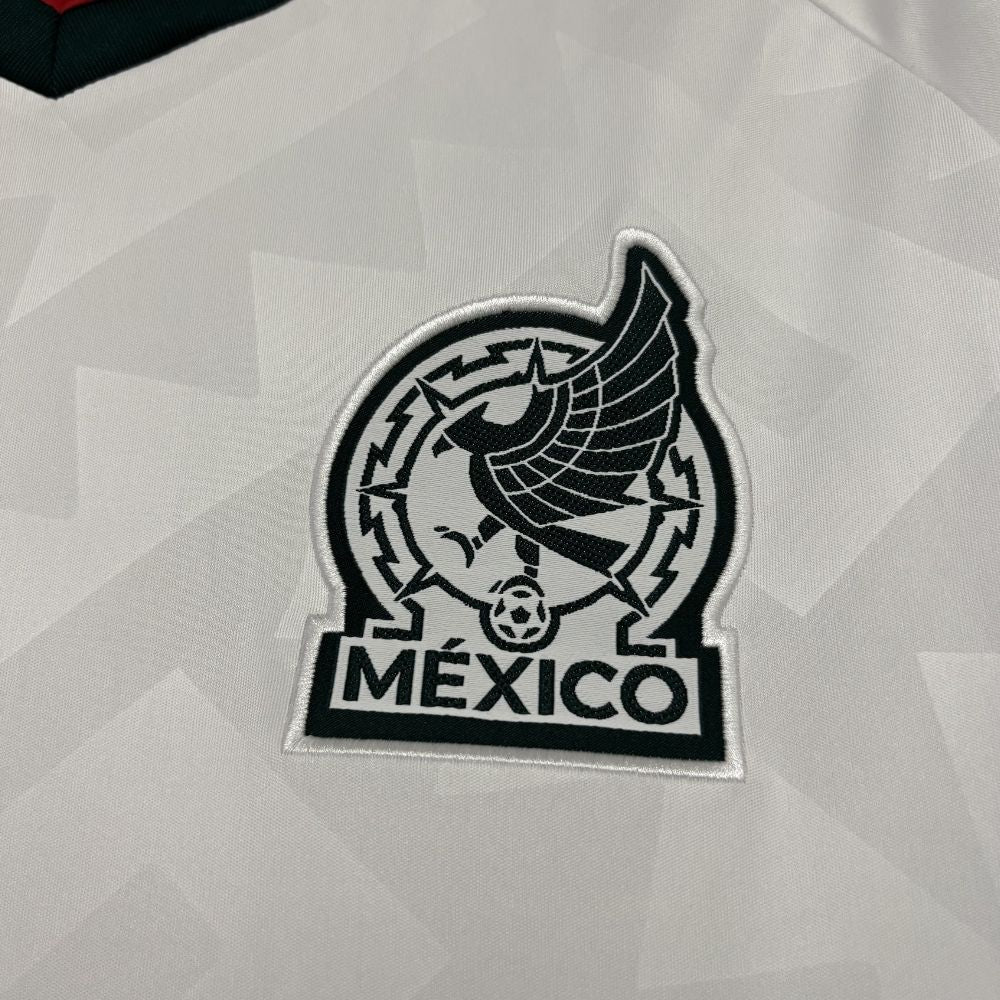 Camisa Futebol Manga Longa México II 2026 Torcedor Branca Masculina