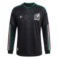 Camisa Futebol Manga Longa México III 2026 Torcedor Preta Masculina