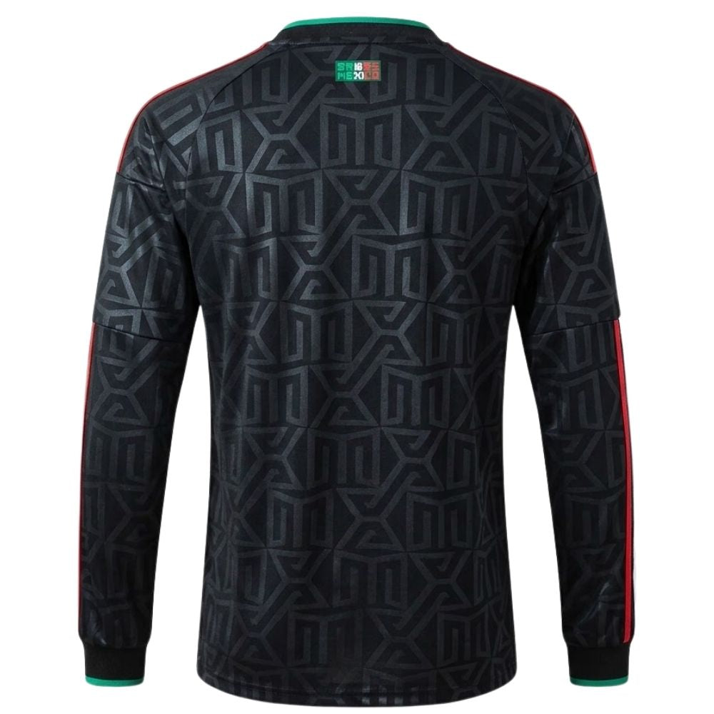 Camisa Futebol Manga Longa México III 2026 Torcedor Preta Masculina