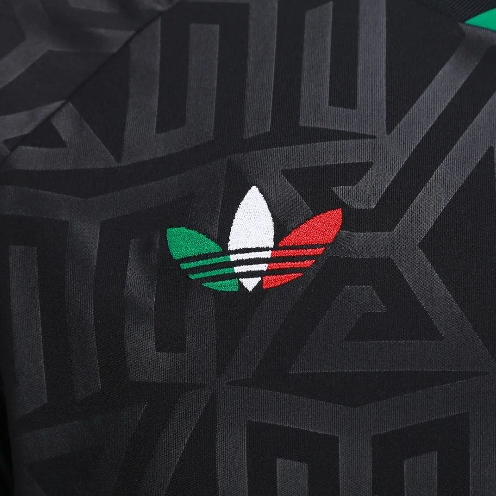 Camisa Futebol Manga Longa México III 2026 Torcedor Preta Masculina