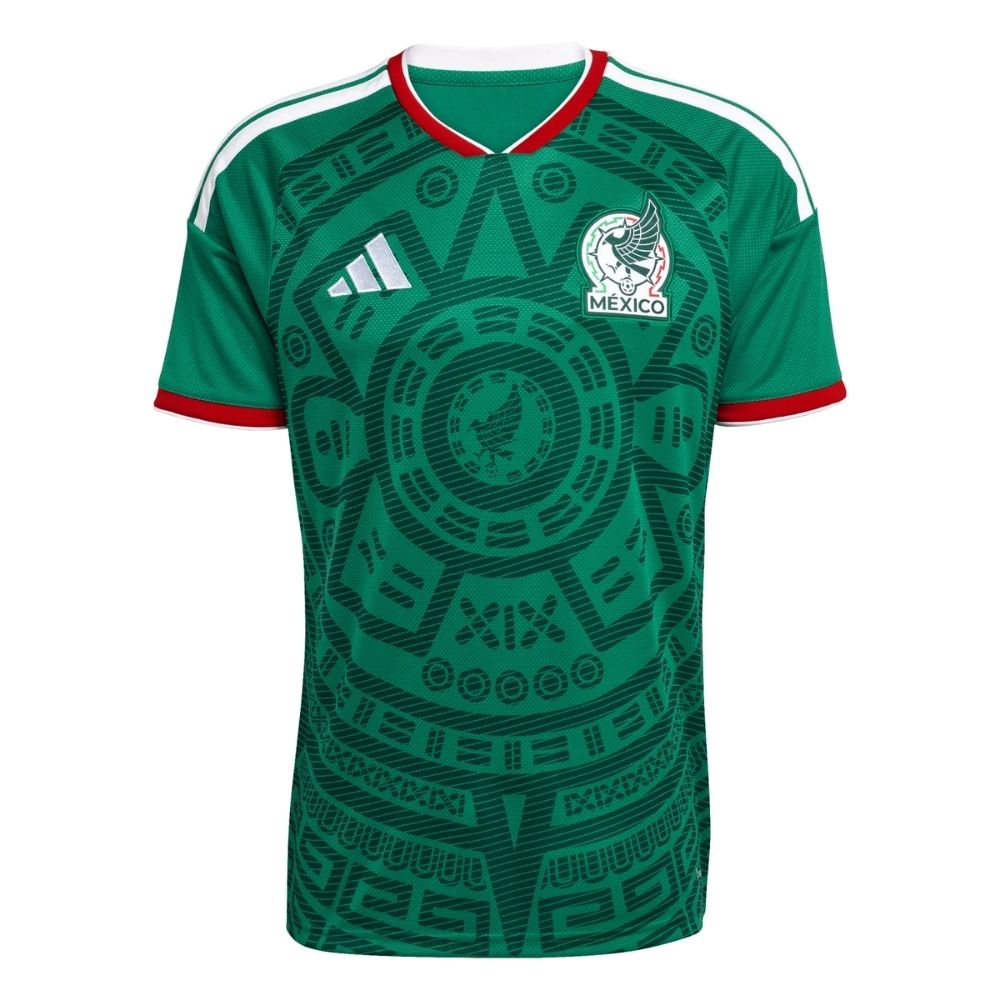 Camisa Futebol México Copa do Mundo 2026 I Torcedor Verde Masculina