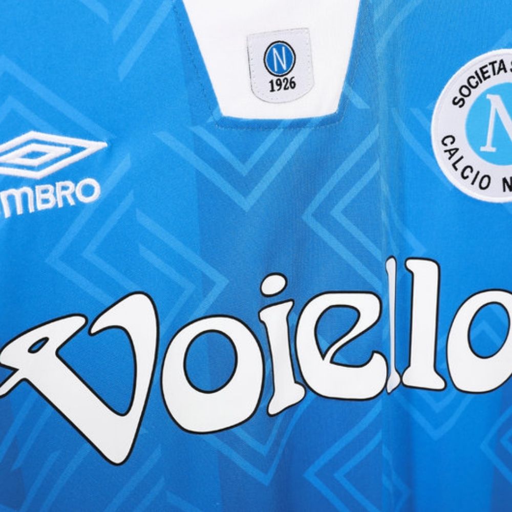 Camisa Futebol Napoli Retrô 1993/94 Home Torcedor Masculina Azul