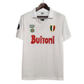 Camisa Futebol Napoli Retrô 87/88 Branca Torcedor Masculina
