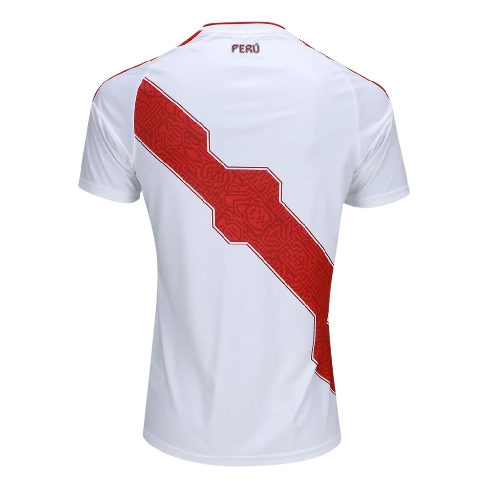 Camisa Futebol Peru Copa do Mundo 2026 I Torcedor Branca Masculina