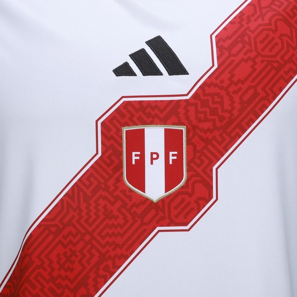 Camisa Futebol Peru Copa do Mundo 2026 I Torcedor Branca Masculina
