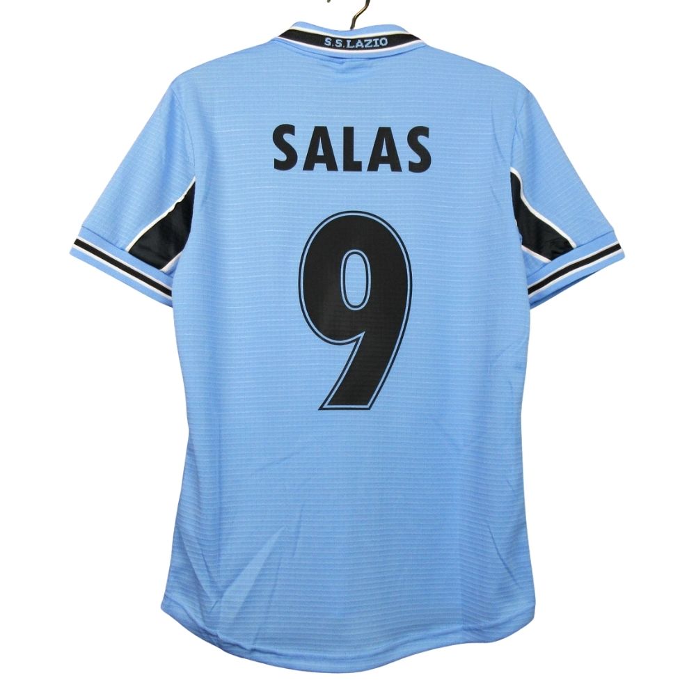 Camisa Futebol Salas 9 Lazio Centenary 1998-00 Home Torcedor Masculina Azul