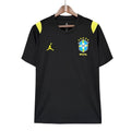 Camisa Futebol Seleção Brasileira Copa do Mundo 2026 Treino Preta Torcedor Masculina
