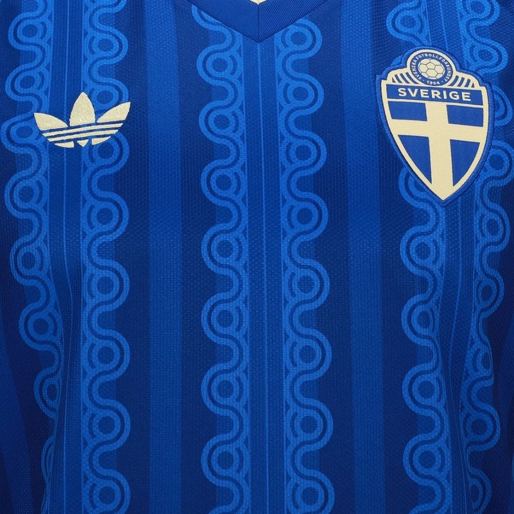 Camisa Futebol Suécia Copa do Mundo 2026 II Torcedor Azul Masculina