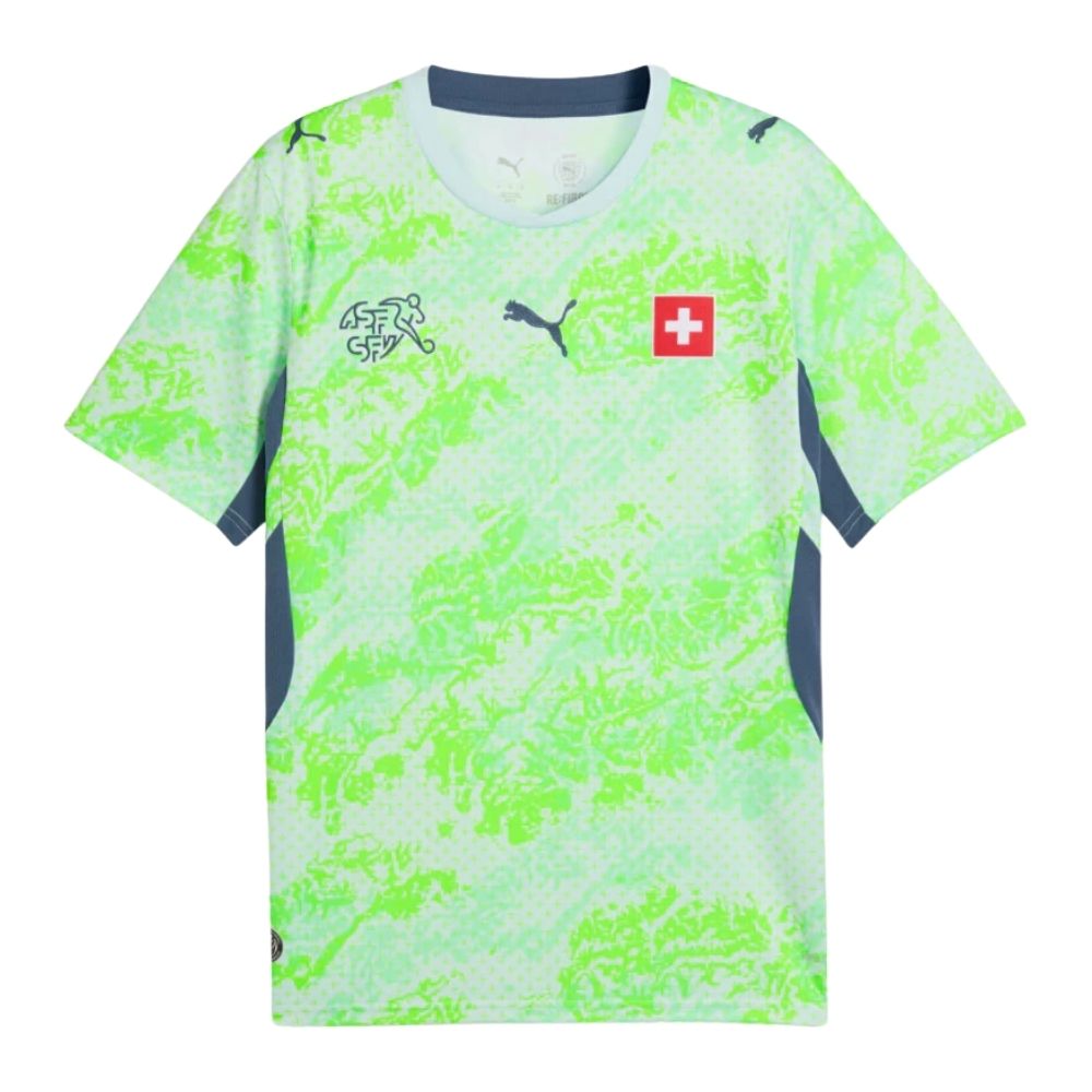 Camisa Futebol Suiça Copa do Mundo 2026 II Torcedor Verde Masculina