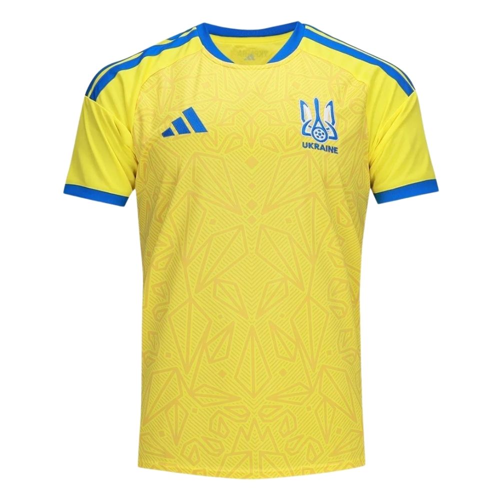 Camisa Futebol Ucrânia Copa do Mundo 2026 I Torcedor Amarela Masculina
