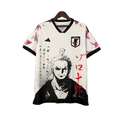 Camisa Futebol Japão II 23/24 Edição Especial Roronoa Zoro One Piece Torcedor Branca Masculina