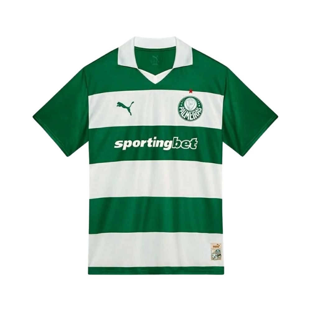 Camisa Palmeiras 25/26 Puma Torcedor Listrada Masculina