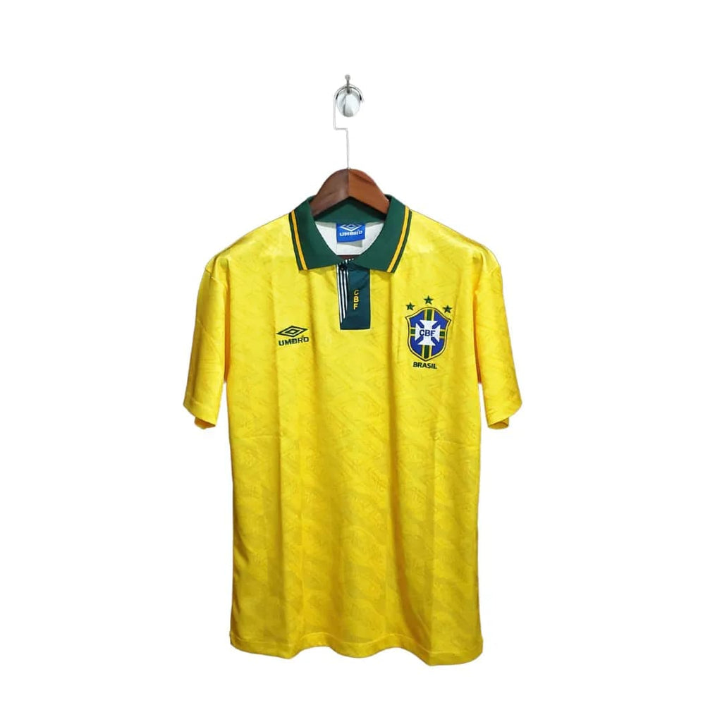 Camisa Futebol Brasil Retrô I 1993 Torcedor Amarela Masculina