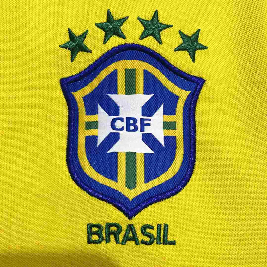 Camisa Futebol Brasil Retrô I 2002 Torcedor Amarela Masculina
