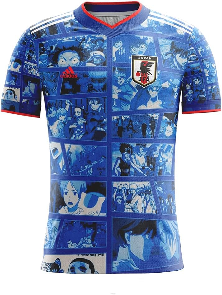 Camisa Futebol Japão Edição Anime Torcedor Azul Masculina