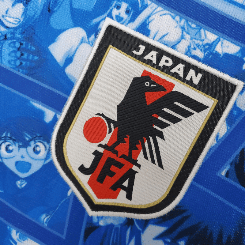 Camisa Futebol Japão Edição Anime Torcedor Azul Masculina