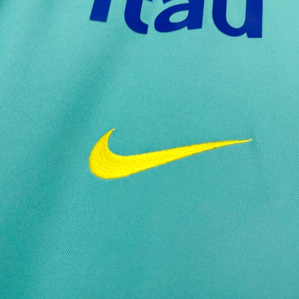 Camisa Seleção Brasileira Torcedor 2026 Treino Masculina Azul Turquesa