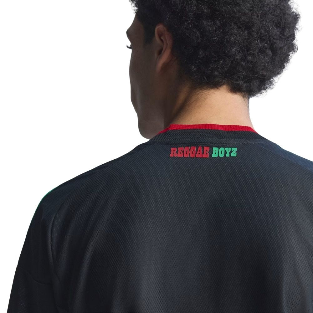 Camisa Seleção Jamaica Away Torcedor 2026 Adidas x Bob Marley Masculina Preta