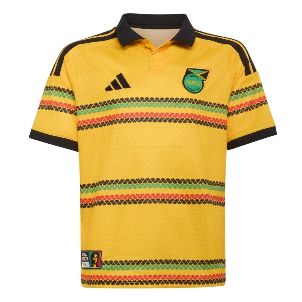 Camisa Seleção Jamaica Home Torcedor 2026 Adidas x Bob Marley Masculina Amarelo