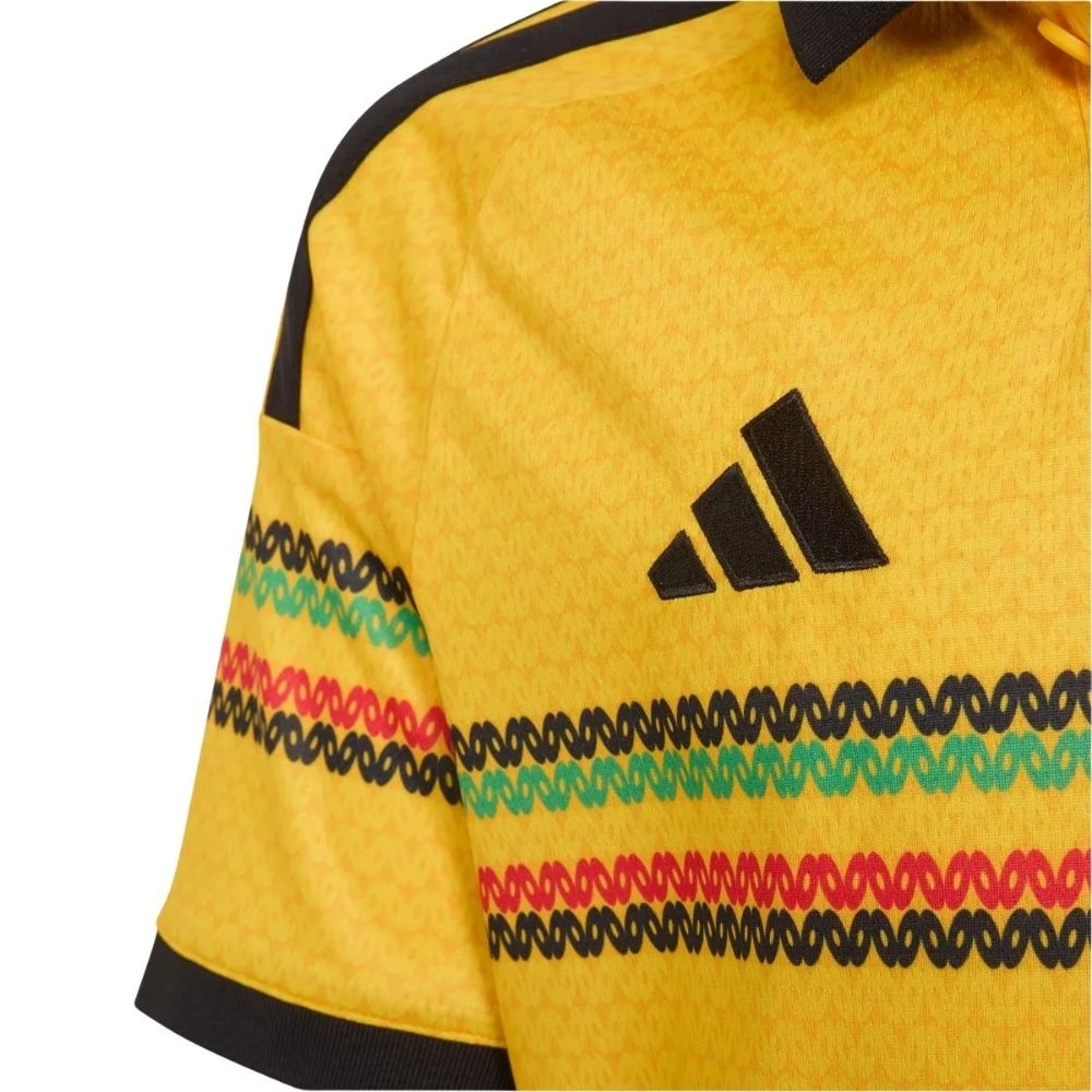 Camisa Seleção Jamaica Home Torcedor 2026 Adidas x Bob Marley Masculina Amarelo