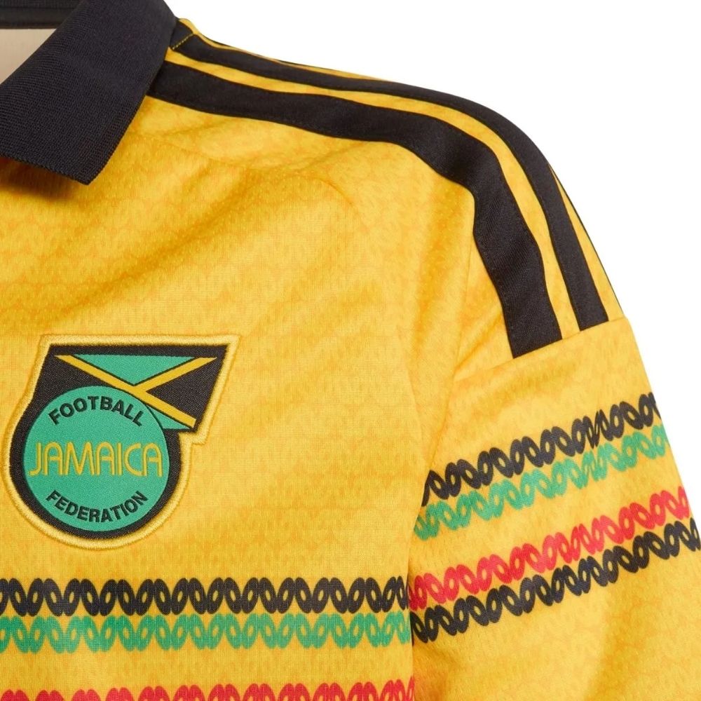 Camisa Seleção Jamaica Home Torcedor 2026 Adidas x Bob Marley Masculina Amarelo