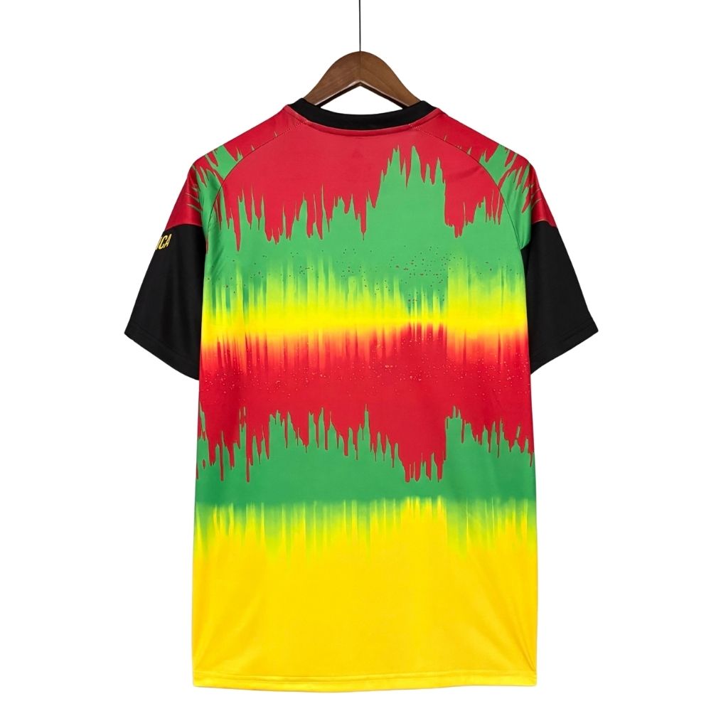 Camisa Seleção Jamaica Torcedor 2026 Adidas x Bob Marley Treino Masculina Amarelo