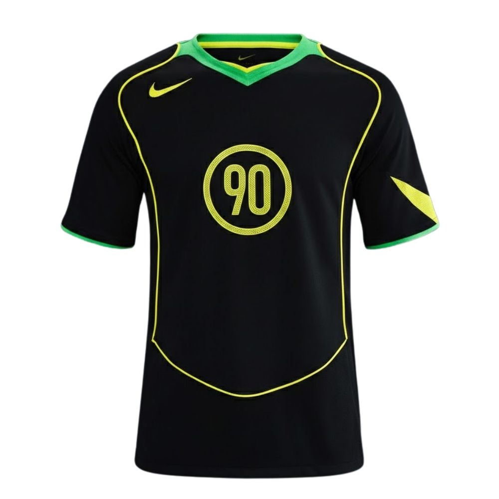 Camisa Brasil Torcedor Nike Dri-FIT Total 90 Preta Masculina