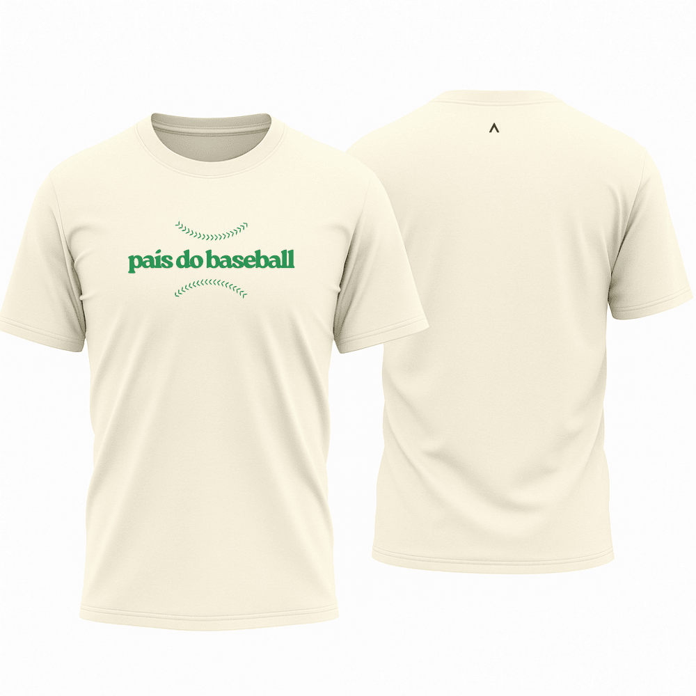 Camiseta All Sports Brasil Pais do Baseball Masculino Off White