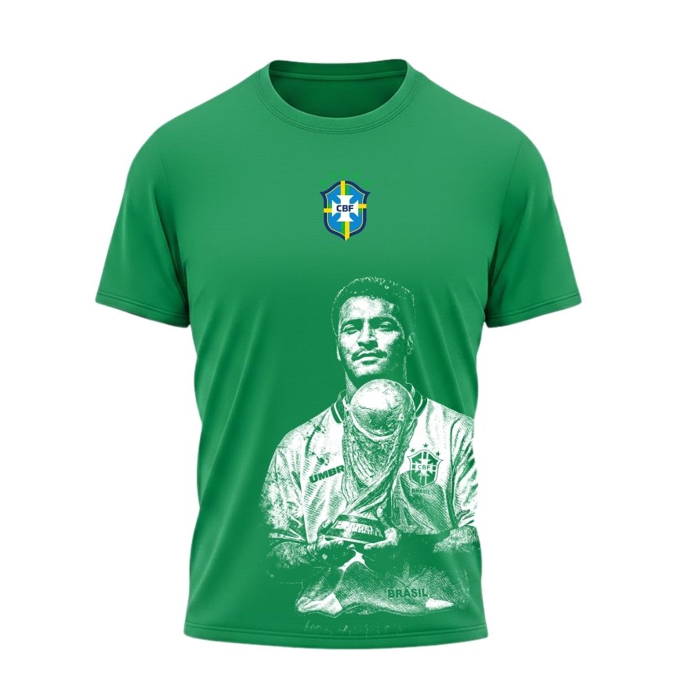 Camiseta All Sports Brasil Romário Copa de 1994 Verde Masculina