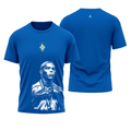 Camiseta All Sports Brasil Ronaldo Copa de 1998 Azul Royal Masculina