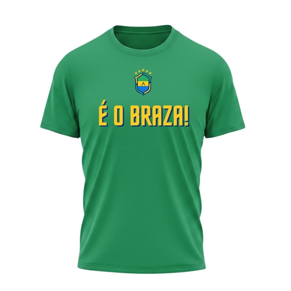 Camiseta All Sports Copa do Mundo 2026 É o Braza Verde Masculina