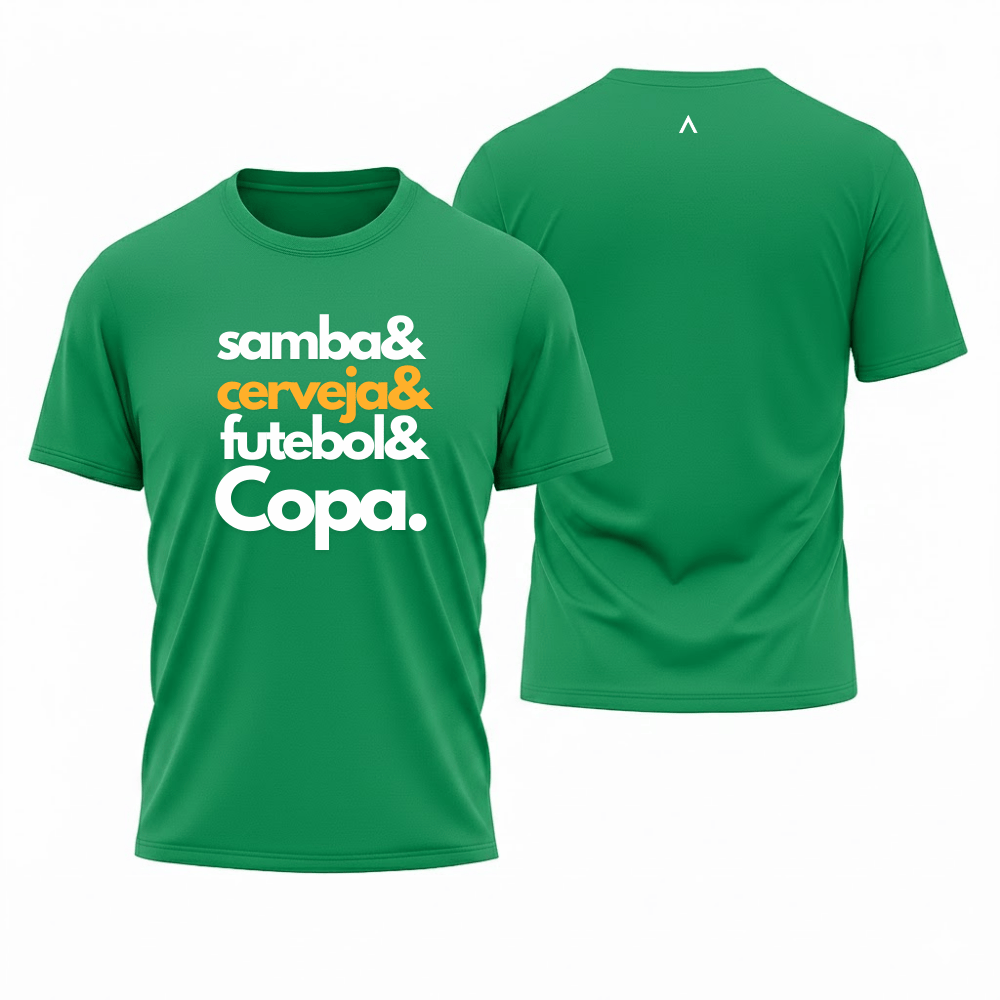 Camiseta All Sports Copa do Mundo Formula da Felicidade Futebol Masculino Verde