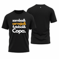 Camiseta All Sports Copa do Mundo Formula da Felicidade Futebol Masculino Preto