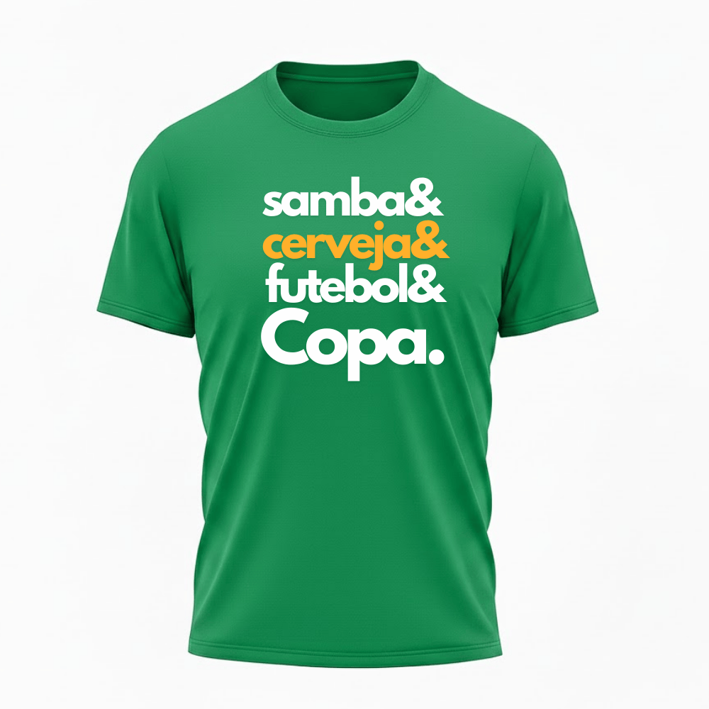 Camiseta All Sports Copa do Mundo Formula da Felicidade Futebol Masculino Verde