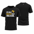 Camiseta All Sports Copa do Mundo Puro Suco do Brasil Preto Masculino