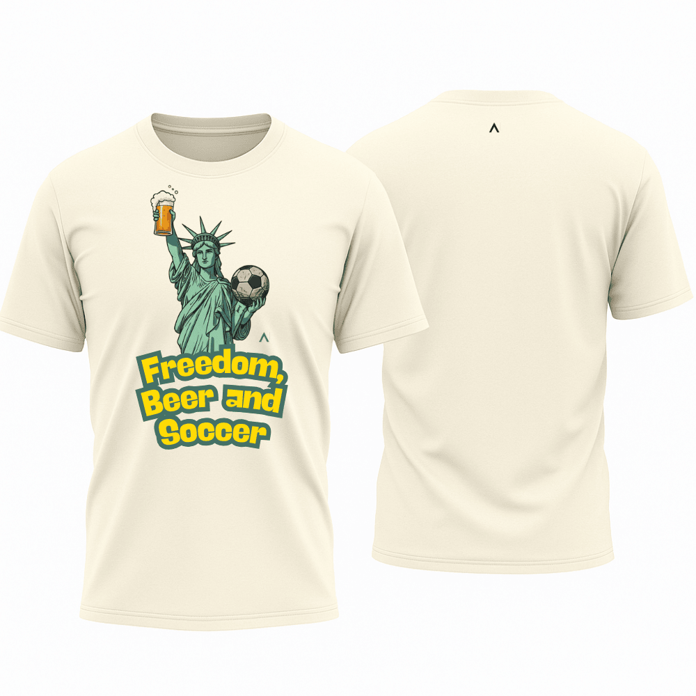 Camiseta All Sports Copa do Mundo USA 2026 Freedom Beer Soccer Off White Masculino