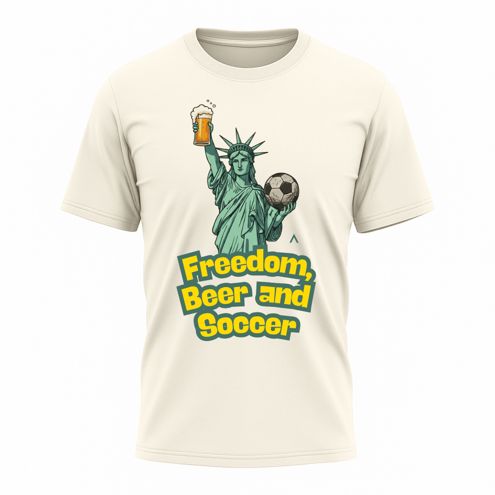 Camiseta All Sports Copa do Mundo USA 2026 Freedom Beer Soccer Off White Masculino