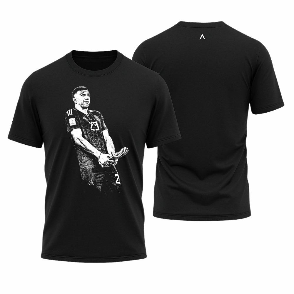 Camiseta All Sports Emiliano Martínez Copa do Mundo 2022 Preta Masculina