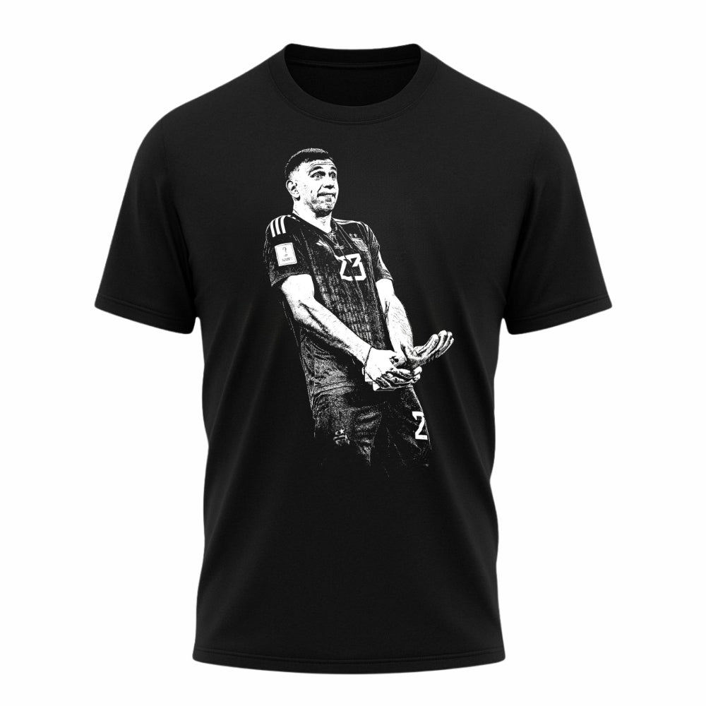 Camiseta All Sports Emiliano Martínez Copa do Mundo 2022 Preta Masculina