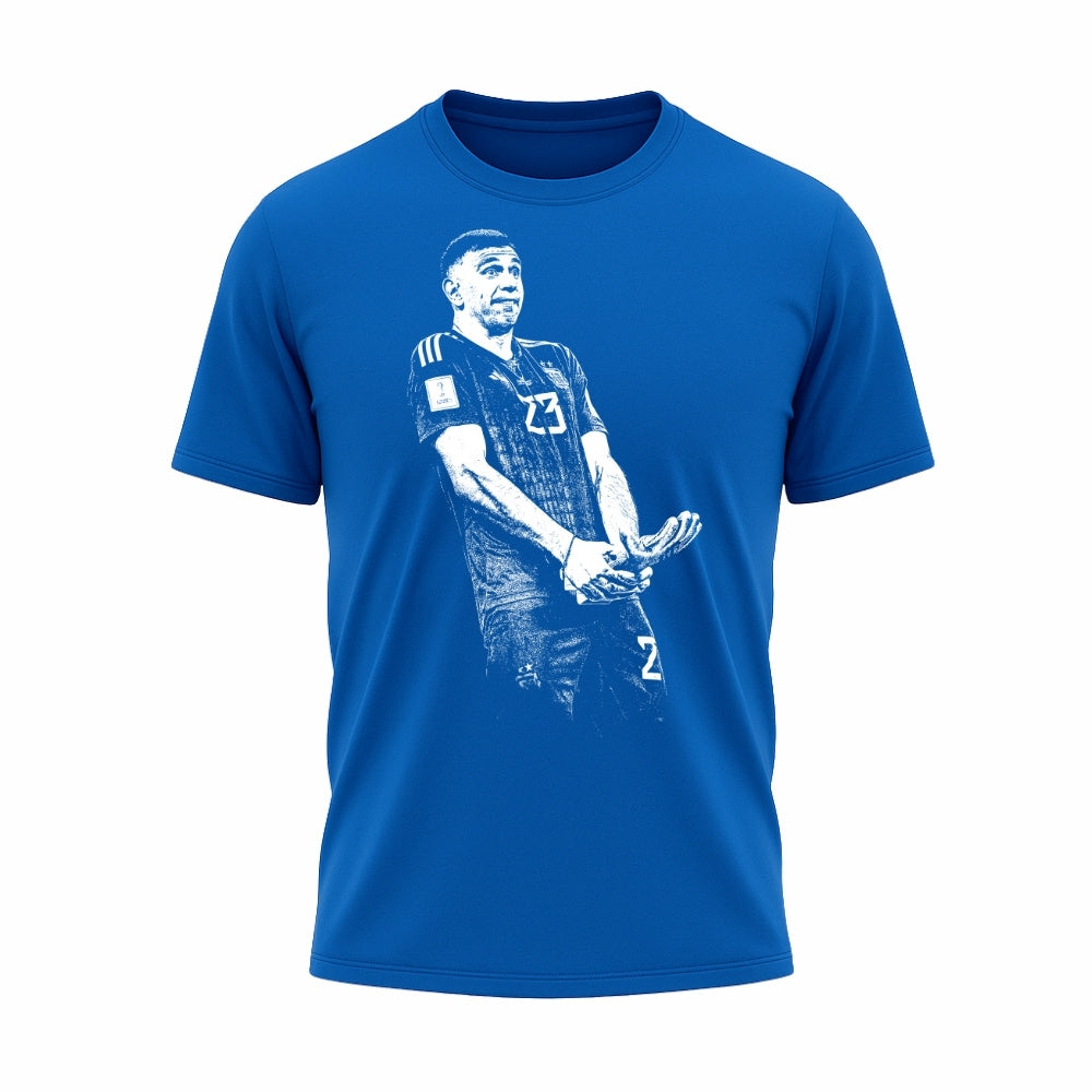 Camiseta All Sports Emiliano Martínez Copa do Mundo 2022 Azul Royal Masculina