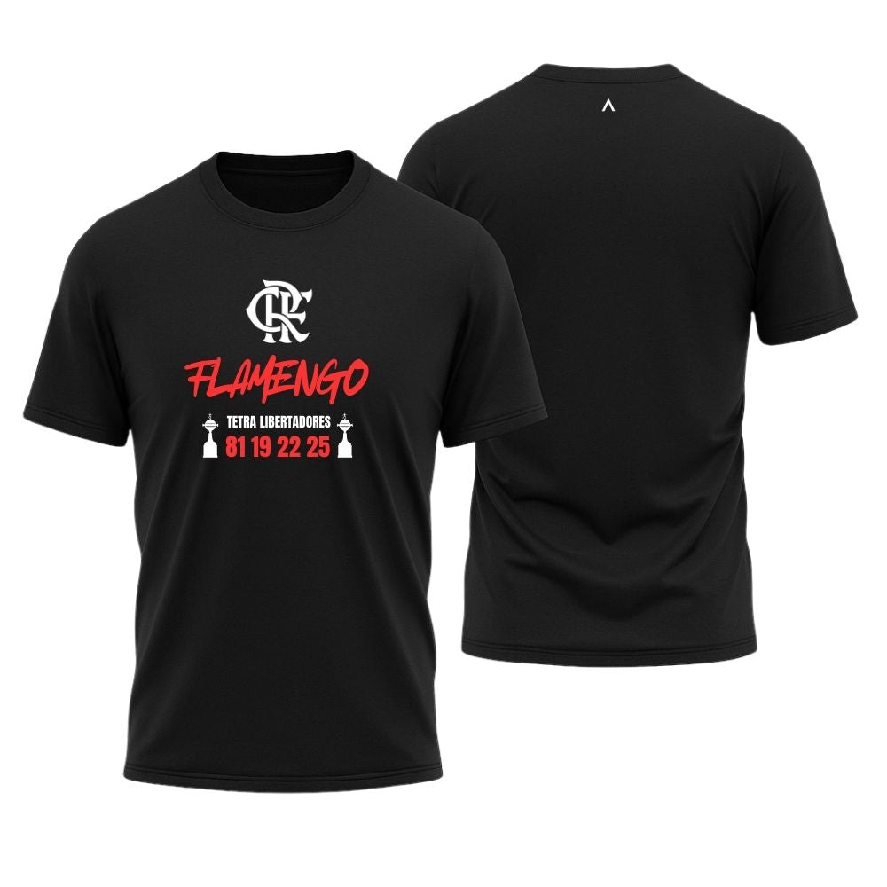Camiseta All Sports Final Libertadores 2025 Flamengo Treta Masculino Preto