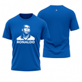 Camiseta All Sports Lendas do Futebol Ronaldo R9 Brasil Masculina Azul Royal