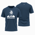 Camiseta All Sports Lendas do Futebol Ronaldo R9 Brasil Masculina Azul Marinho