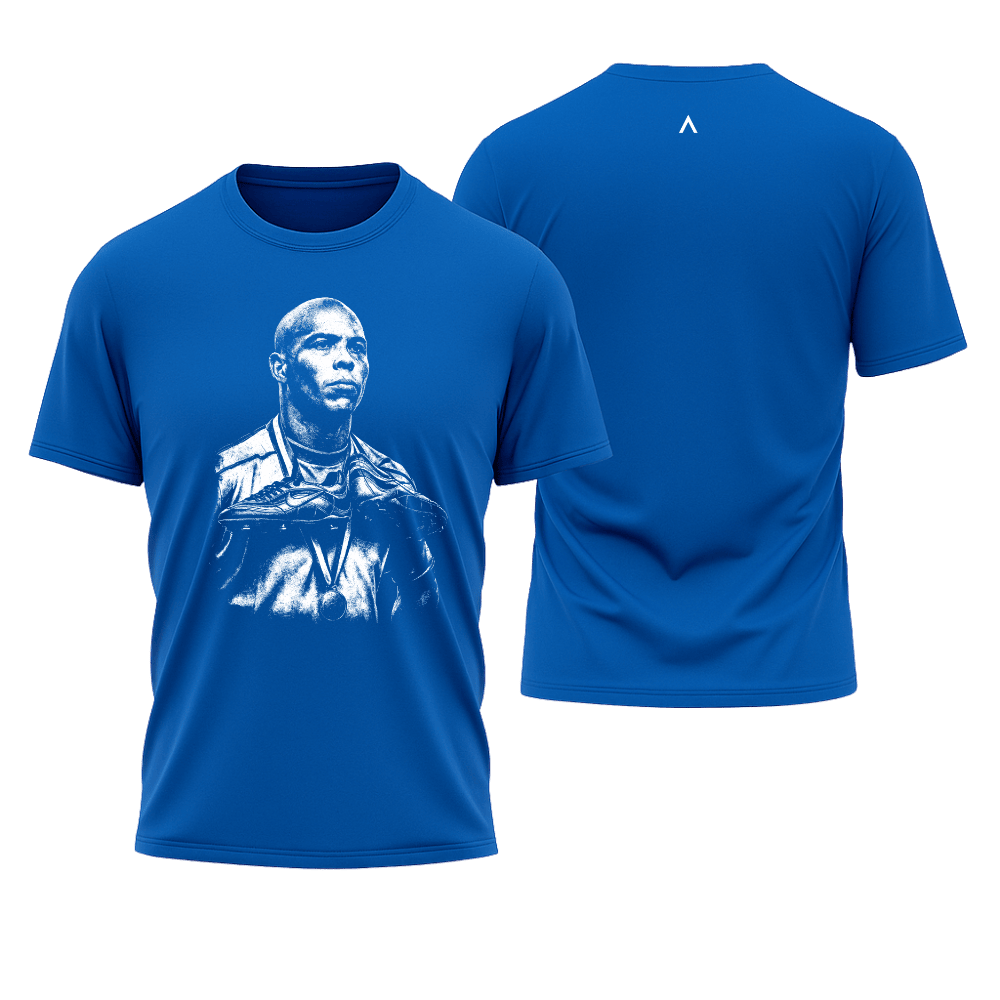 Camiseta All Sports Ronaldo Copa do Mundo 1998 Masculina Azul Royal