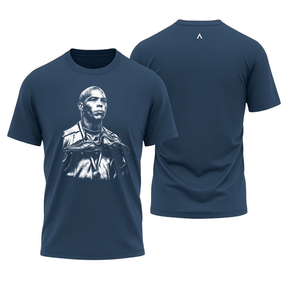 Camiseta All Sports Ronaldo Copa do Mundo 1998 Masculina Azul Marinho