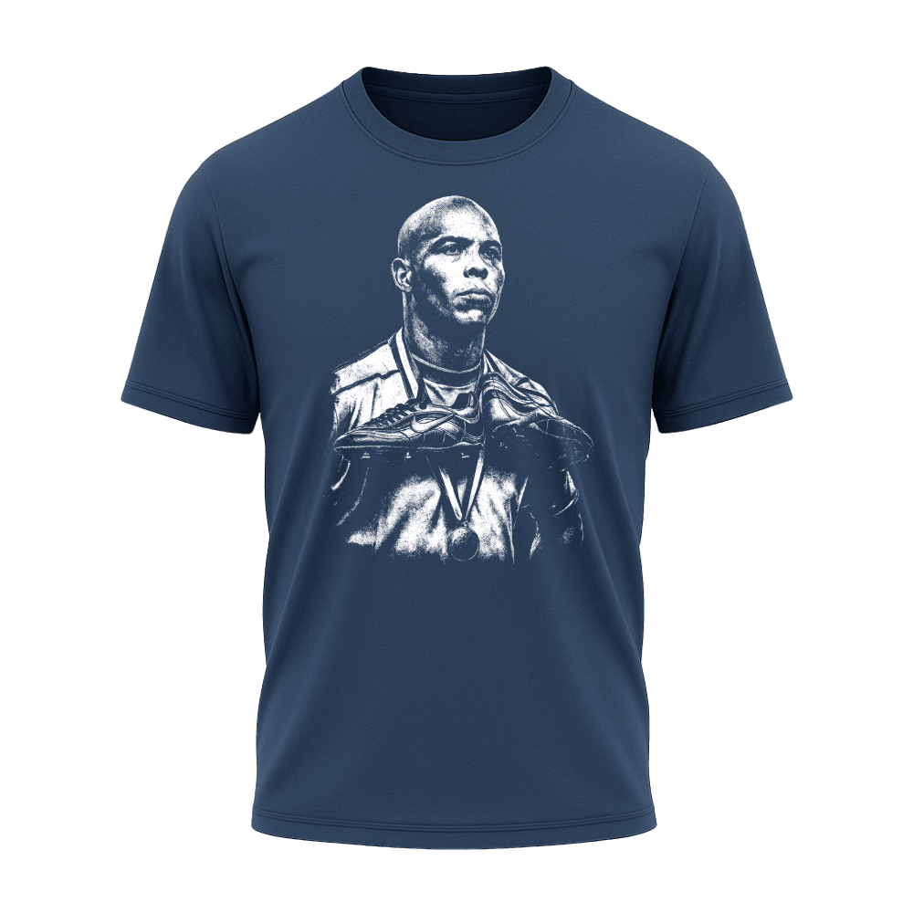 Camiseta All Sports Ronaldo Copa do Mundo 1998 Masculina Azul Marinho