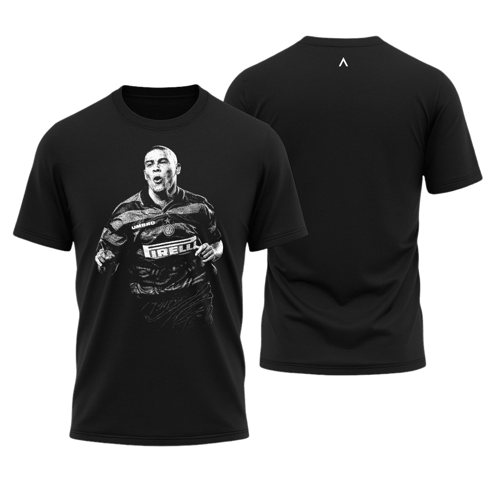 Camiseta All Sports Ronaldo Inter de Milao Masculina Preta